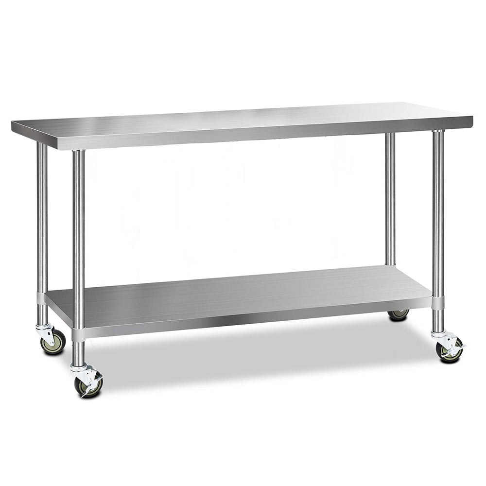 Commercial Hydroponic / Nursery Stainless Steel Work Bench - 1829MM x 610MM