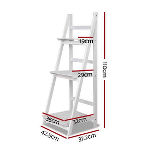 3 Tier Wooden Ladder Display Shelf