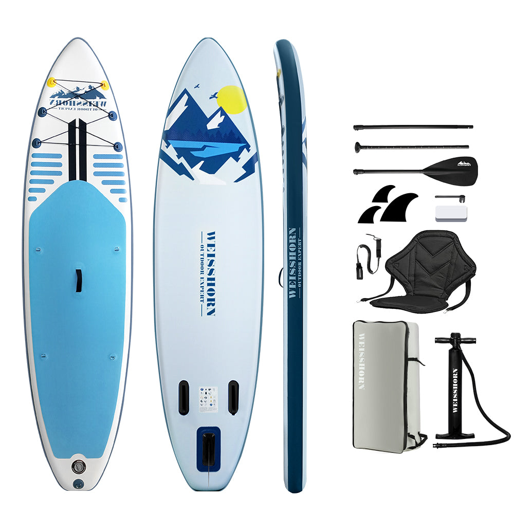Inflatable Stand Up Paddle Board | Weisshorn | SUP Surfboard | Kayak | 10FT