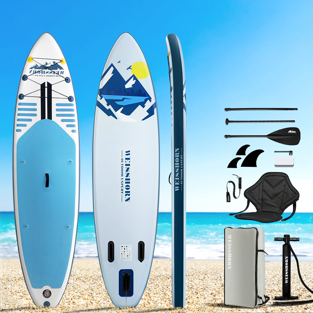 Inflatable Stand Up Paddle Board | Weisshorn | SUP Surfboard | Kayak | 10FT