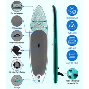10FT Inflatable Stand Up Paddle Board | Weisshorn SUP Kayak