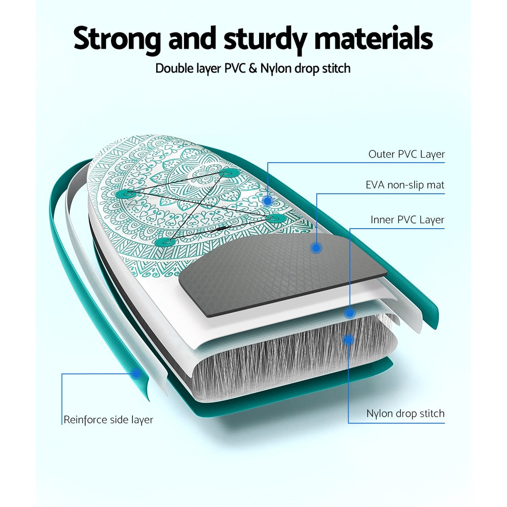 10FT Inflatable Stand Up Paddle Board | Weisshorn SUP Kayak