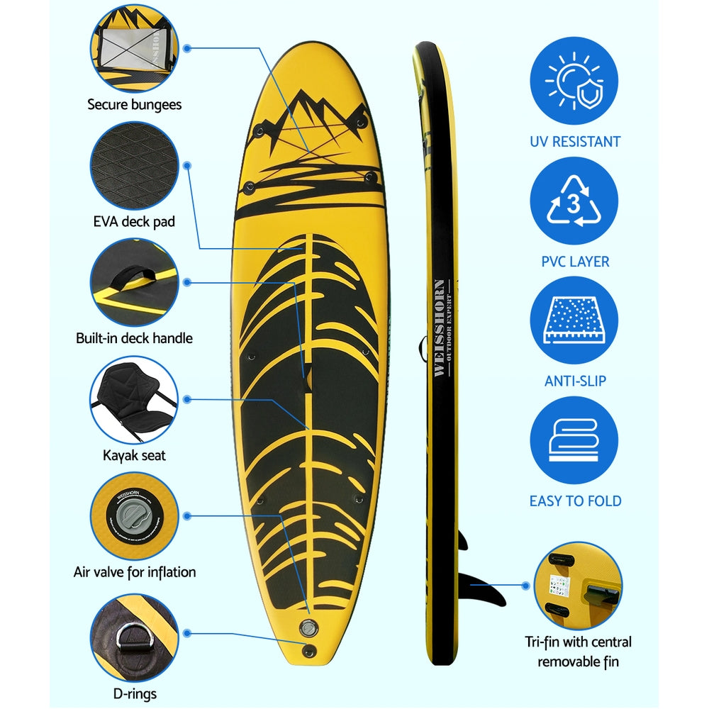 10FT Inflatable Stand Up Paddle Board | Weisshorn SUP