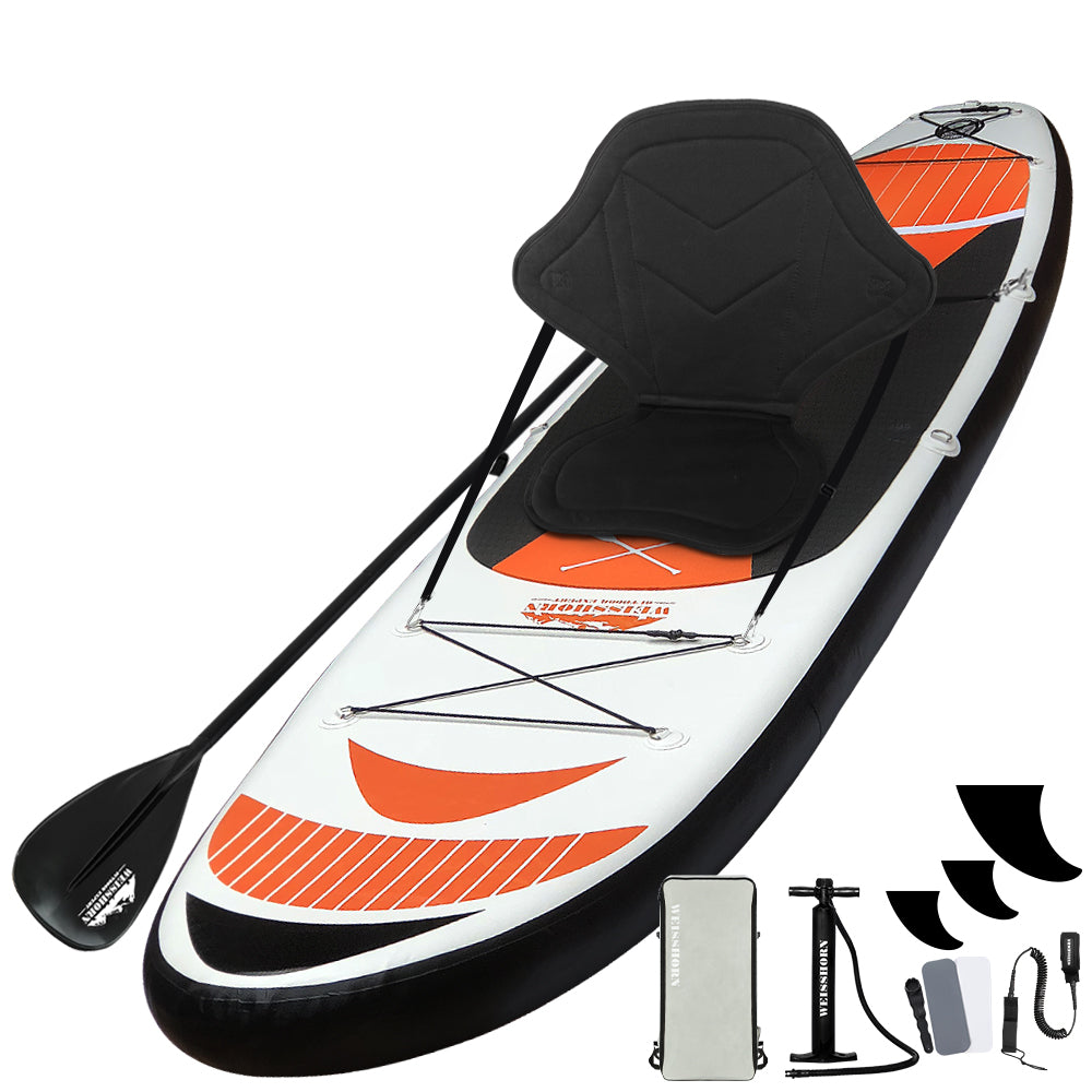 Weisshorn Stand Up Paddle Board - Inflatable 11ft SUP Surfboard Paddleboard Kayak