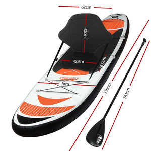 Weisshorn Stand Up Paddle Board - Inflatable 11ft SUP Surfboard Paddleboard Kayak