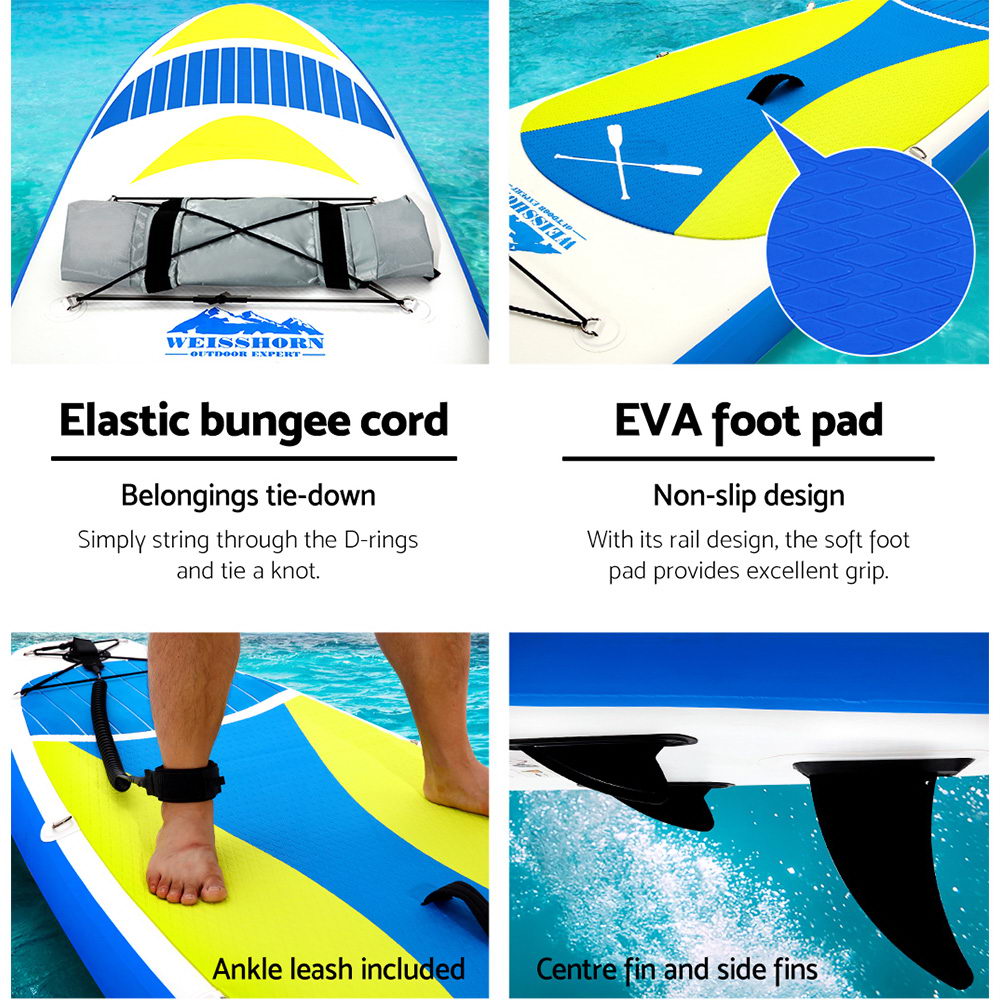 Stand Up Paddle Board | Inflatable SUP Surfboard Kayak | Size: 11ft | Brand: Weisshorn