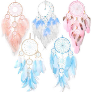 5 Hooped Hippie Dream Catchers With Fairy Lights | Various Styles And Colours
