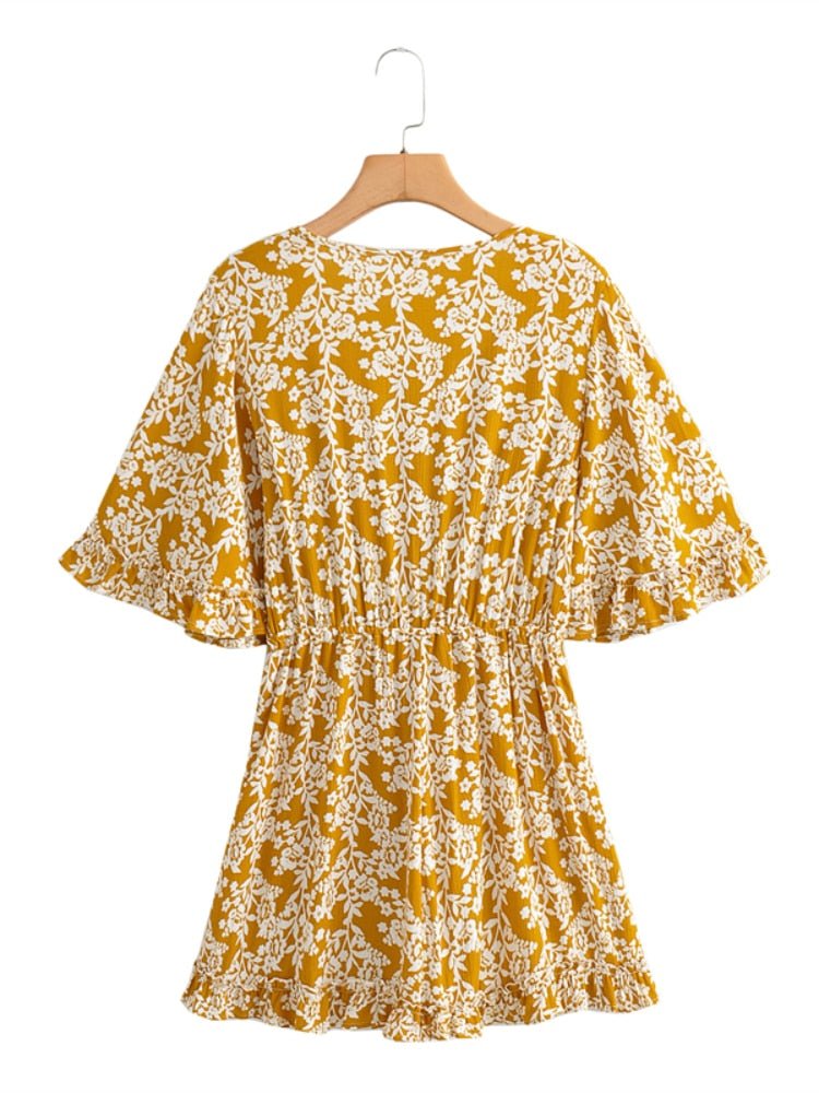 Women's Deep V-neck Bohemian Beach Romper | S-L | Various Colours