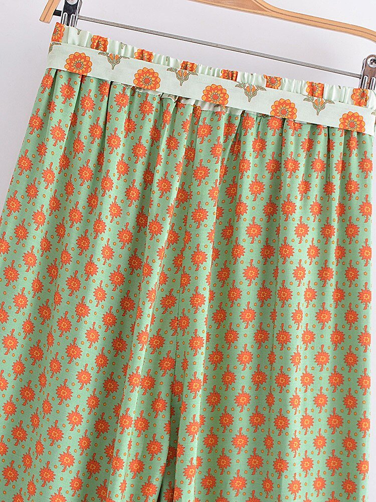 Women's Bohemian Hippie Styled Loose Long Pants | Comfortable Fit | S-L