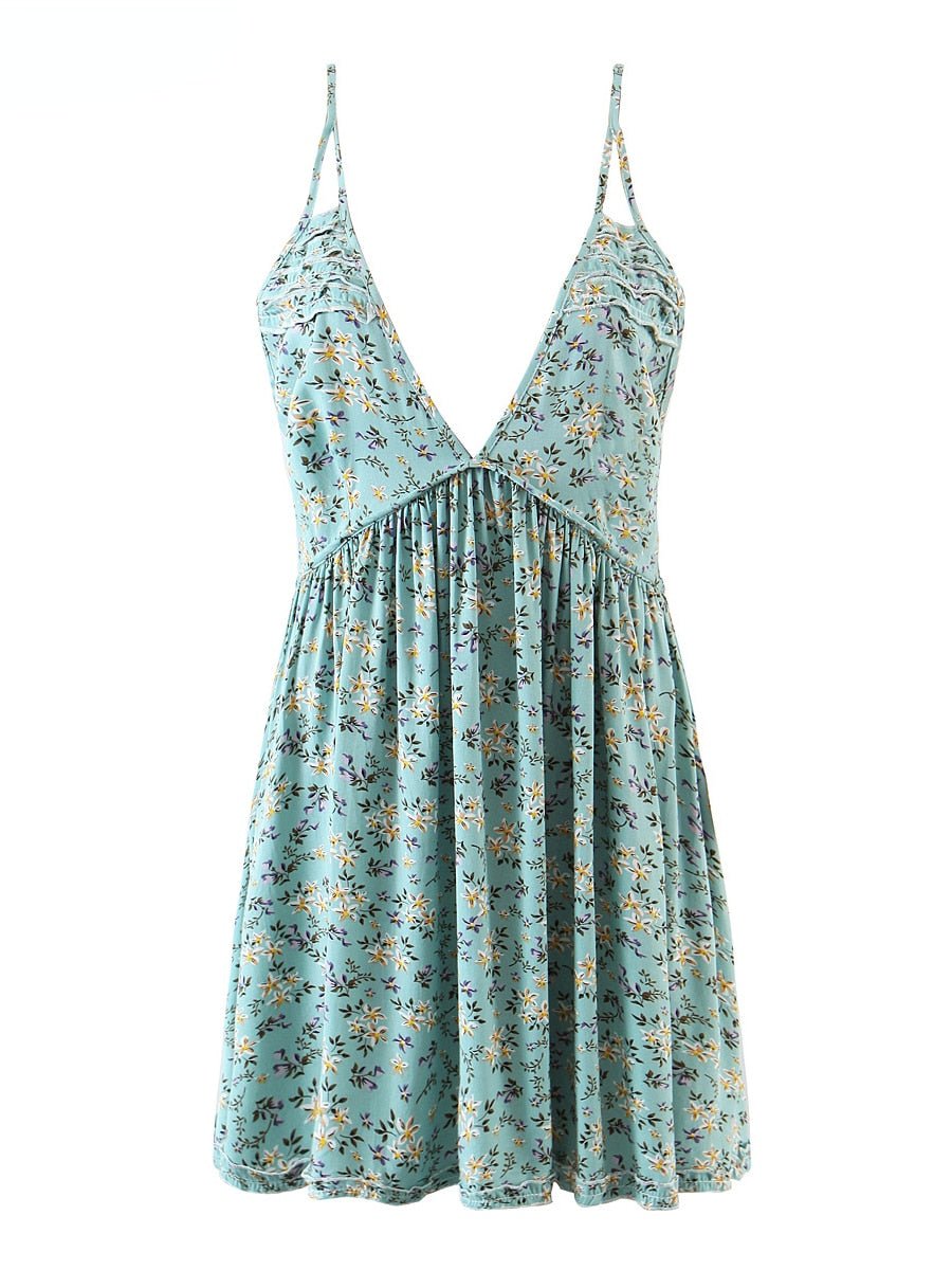 Women's Hippie Boho Summer Dress | S-L | Red, Yellow, Blue