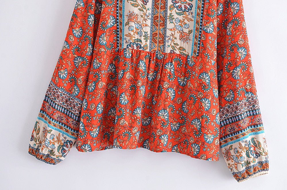 Women's Hippie & Bohemian Styled Loose Bouse | S-L | Two Colours