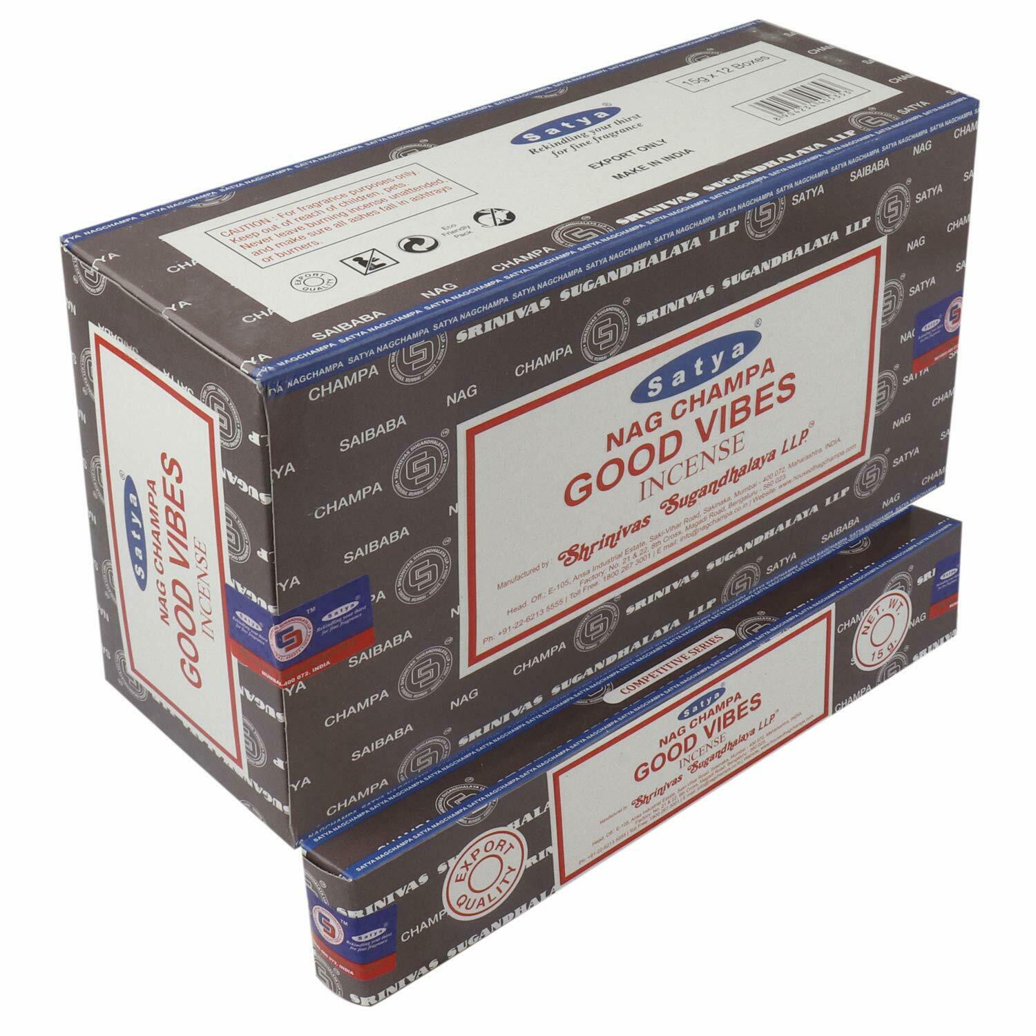 Satya Good Vibes Incense Sticks - 180g Box