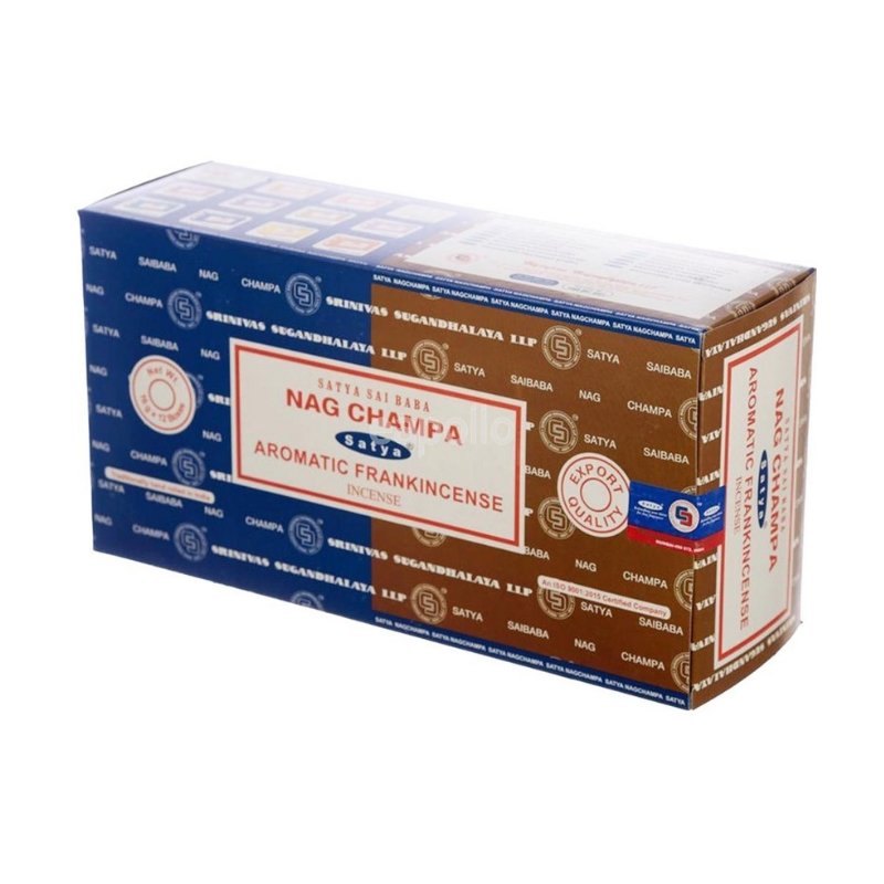 Satya Nag Champa And Aromatic Frankincense Incense Sticks - 192g Mixed Box