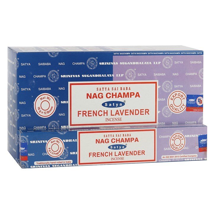 Satya Nag Champa And French Lavender Incense Sticks - 192g Mixed Box