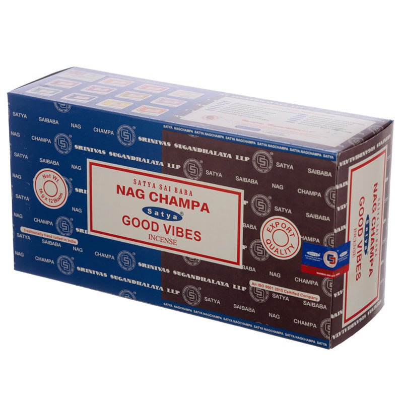 Satya Nag Champa And Good Vibes Incense Sticks - 192g Mixed Box