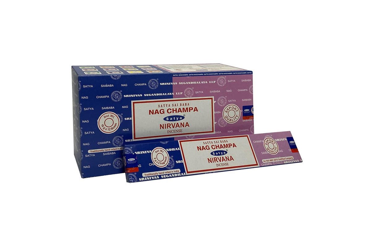 Satya Nag Champa And Nirvana Incense Sticks - 192g Mixed Box