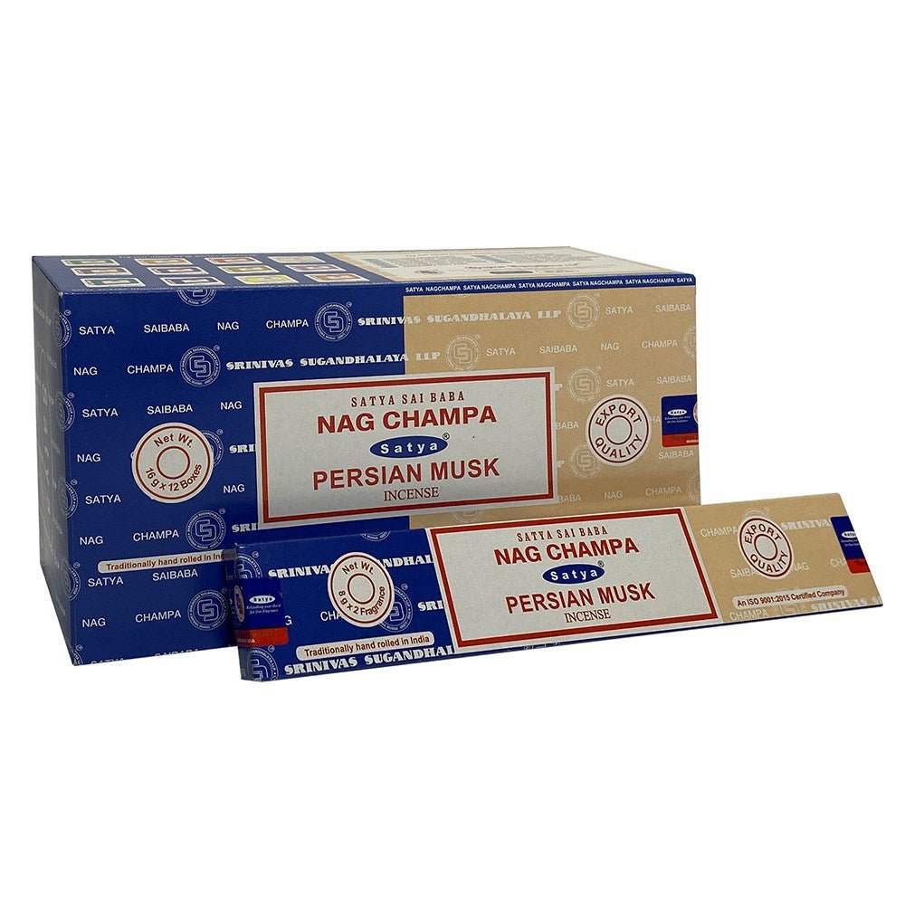 Satya Nag Champa And Persian Musk Incense Sticks - 192g Mixed Box