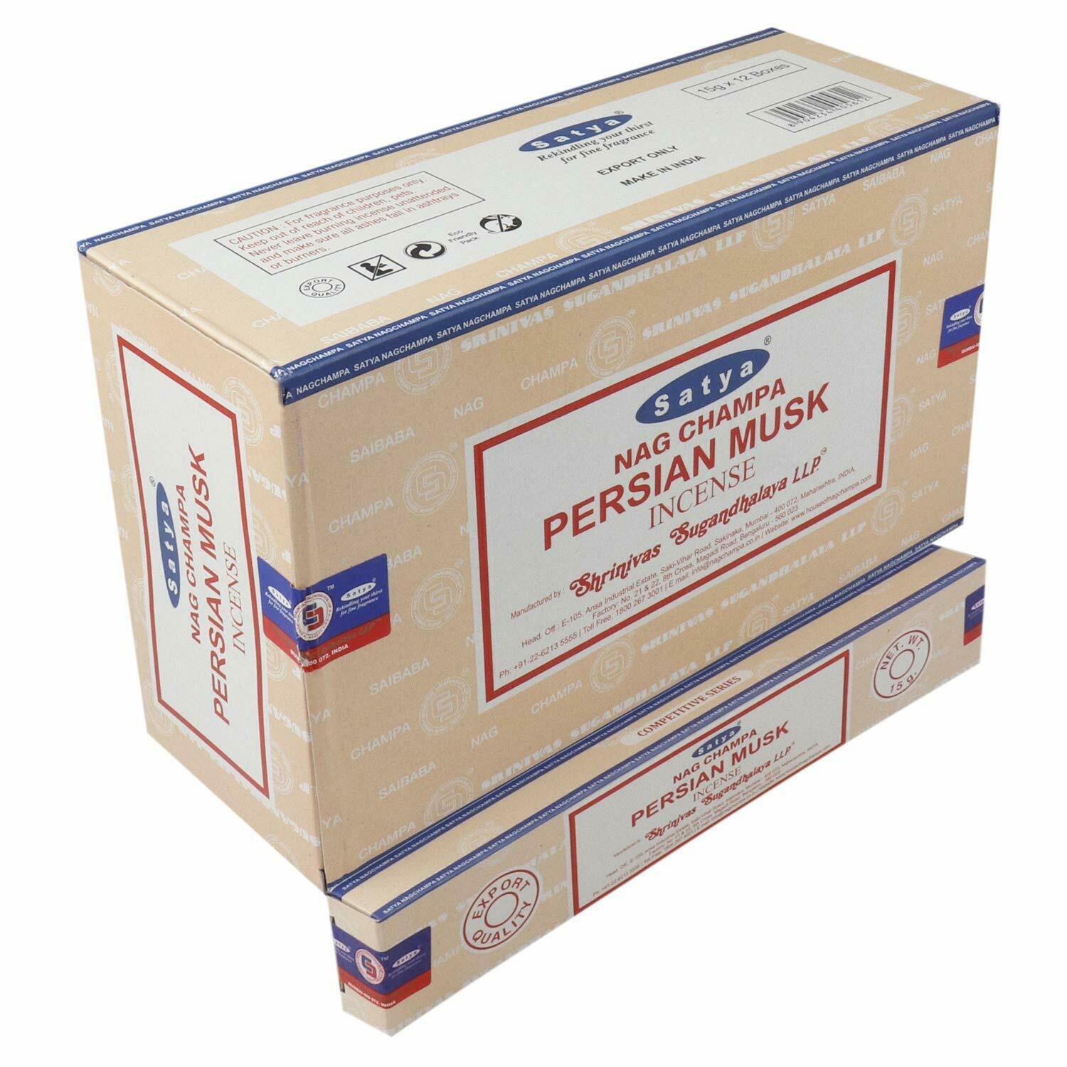 Satya Persian Musk Incense Sticks - 180g Box