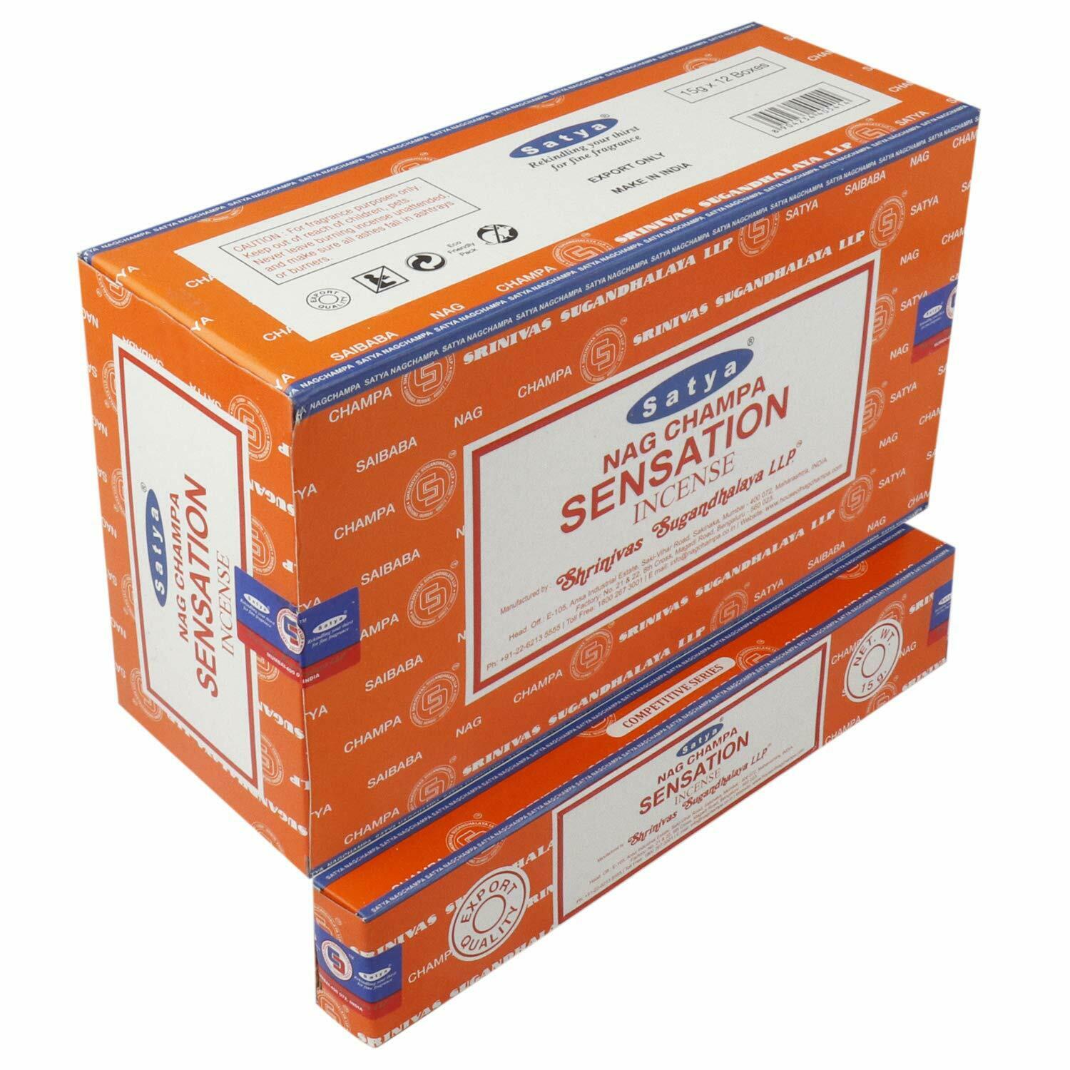 Satya Sensation Incense Sticks - 180g Box