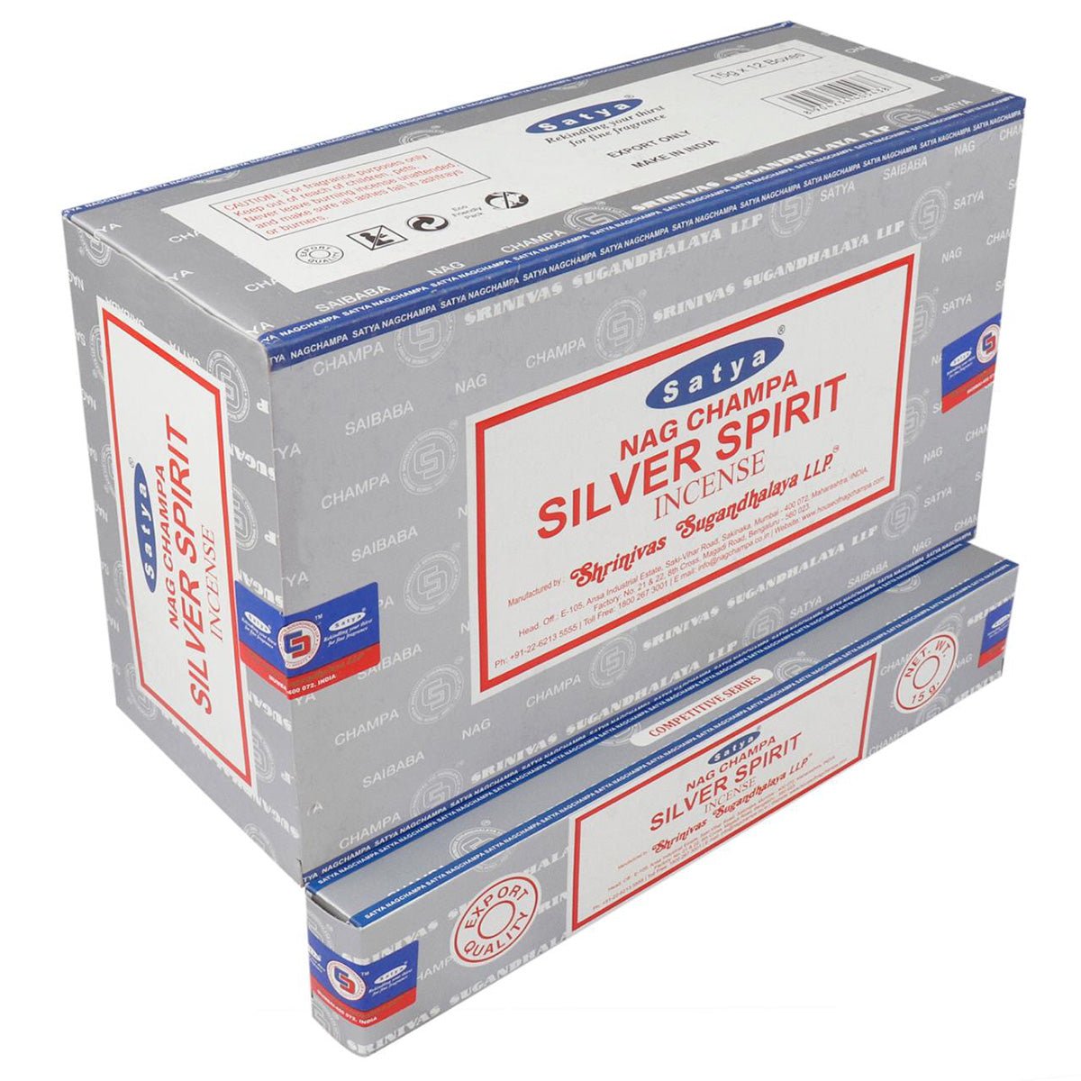 Satya Silver Spirit Incense Sticks - 180g Box