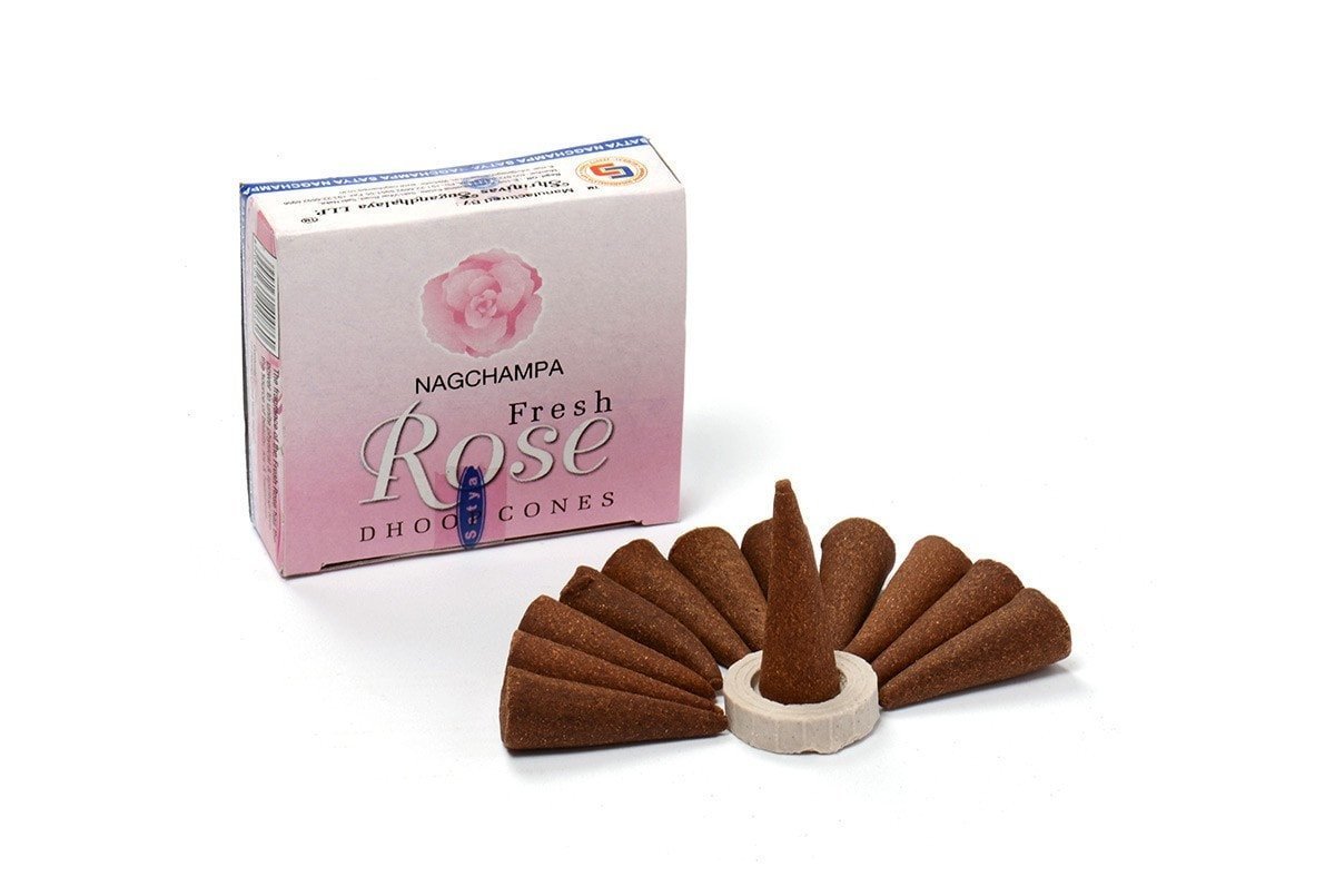 Satya Fresh Rose Incense Cones