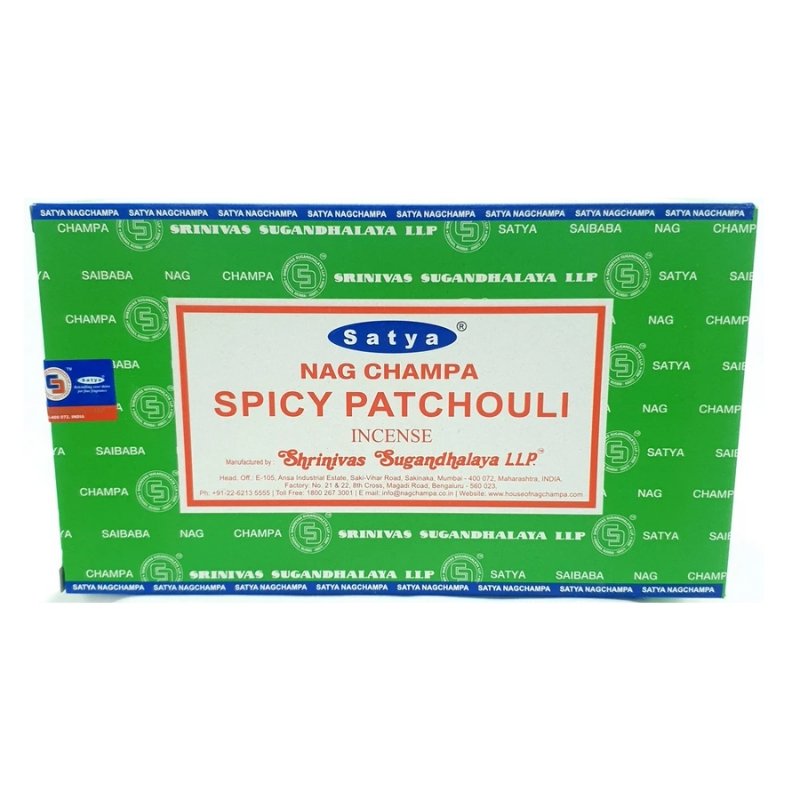 Satya Spicy Patchouli Incense Sticks - 180 Grams