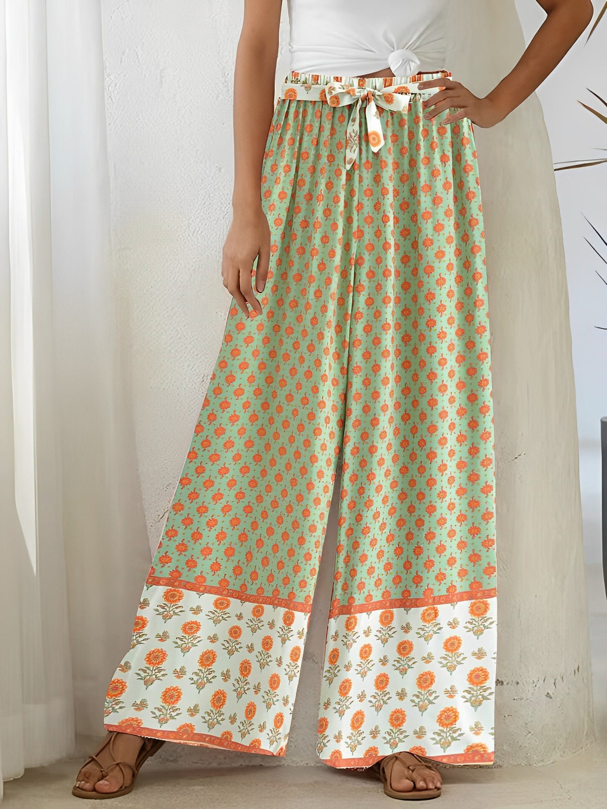 Women's Bohemian Hippie Styled Loose Long Pants | Comfortable Fit | S-L