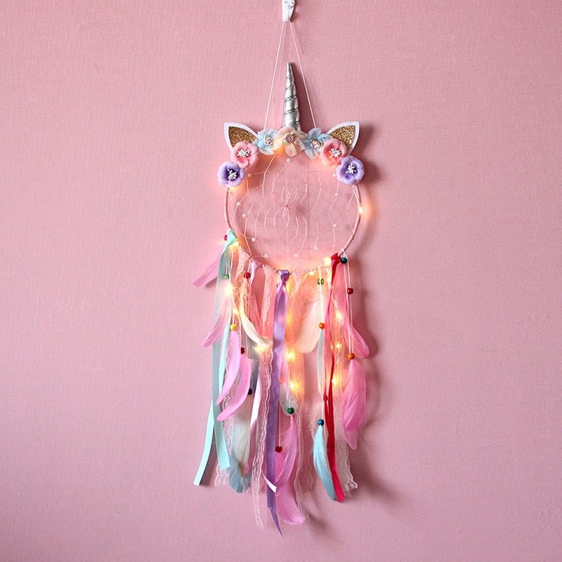 Cute Girls Unicorn Dream Catchers | Various Styles | Fairy Light Options Available