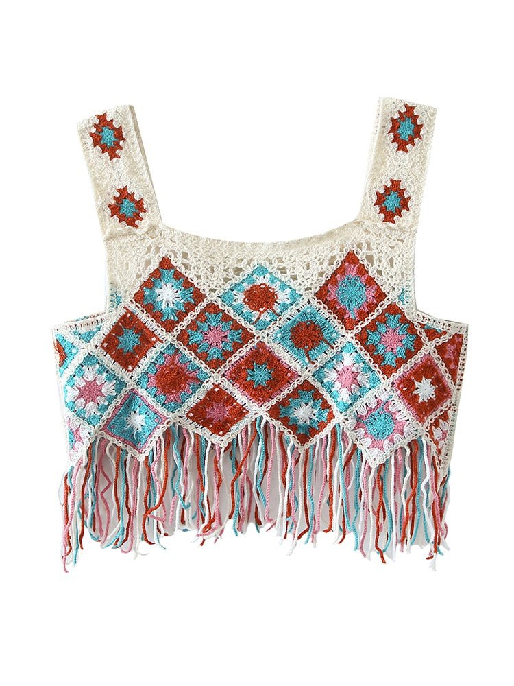 Hippie Styled Festival Crop Top | Various Colours | Free Size