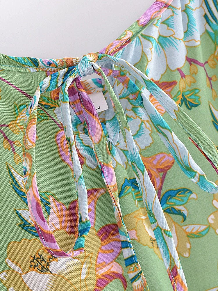 Women's Chik Peacock Spaghetti Summer Dress | S-L