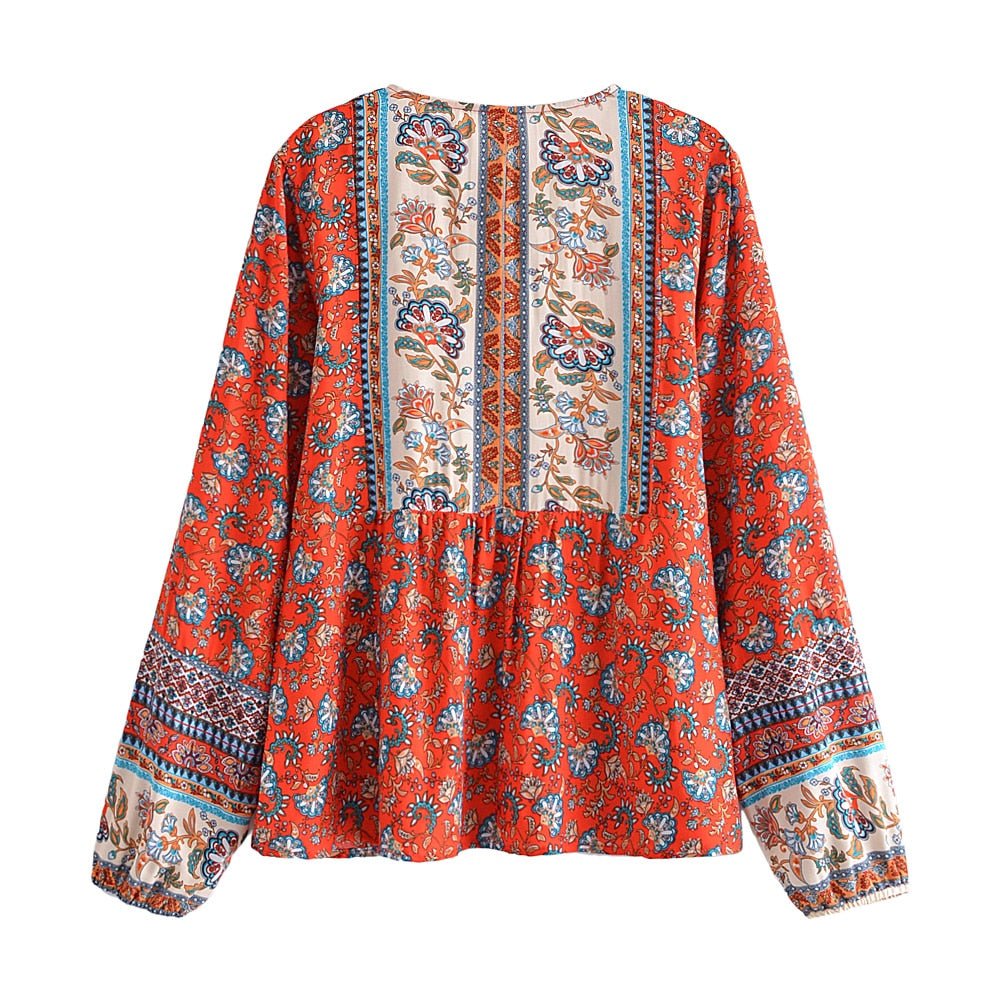 Women's Hippie & Bohemian Styled Loose Bouse | S-L | Two Colours