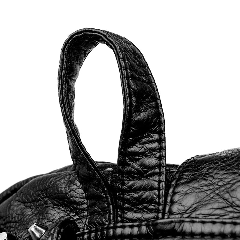 Women Soft Leather Daypack Mochilas Anti-theft Travel Bag - Various Colours