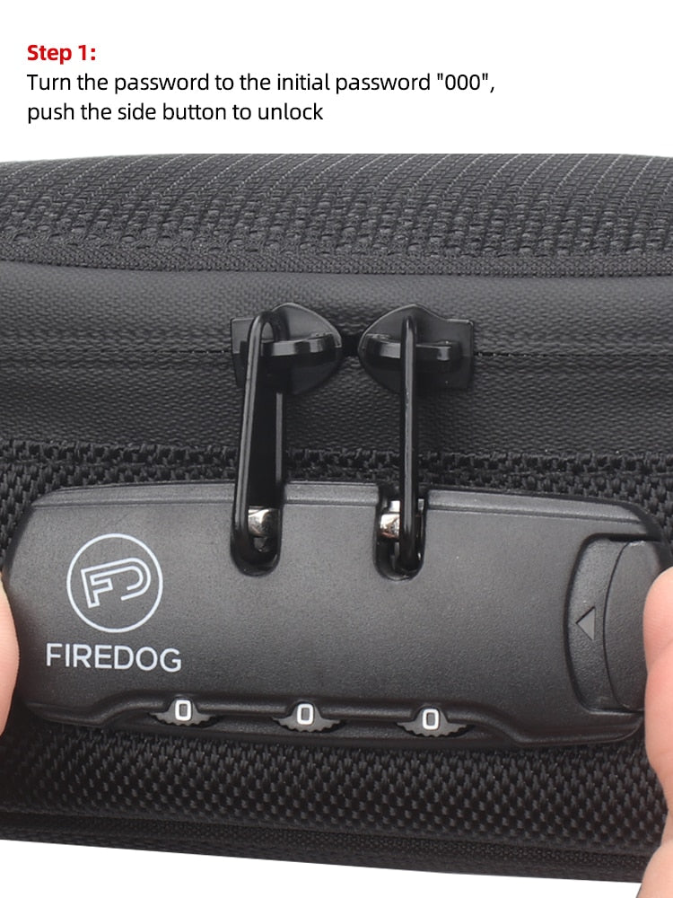 Odour Resistant Travel Bag With Zippers & Lock | Multiple Colours