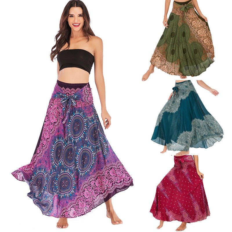 Women's Peaceful Versatile Bohemian Skirt Dress | Dual Purpose | Free Size