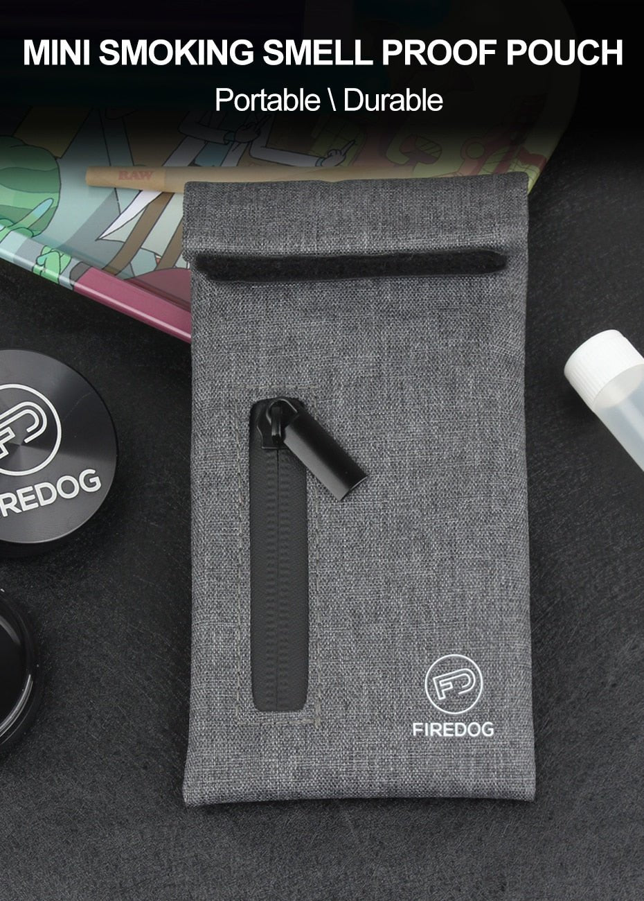 Smell Proof Pouch Bag With Zipper | Carbon Lined