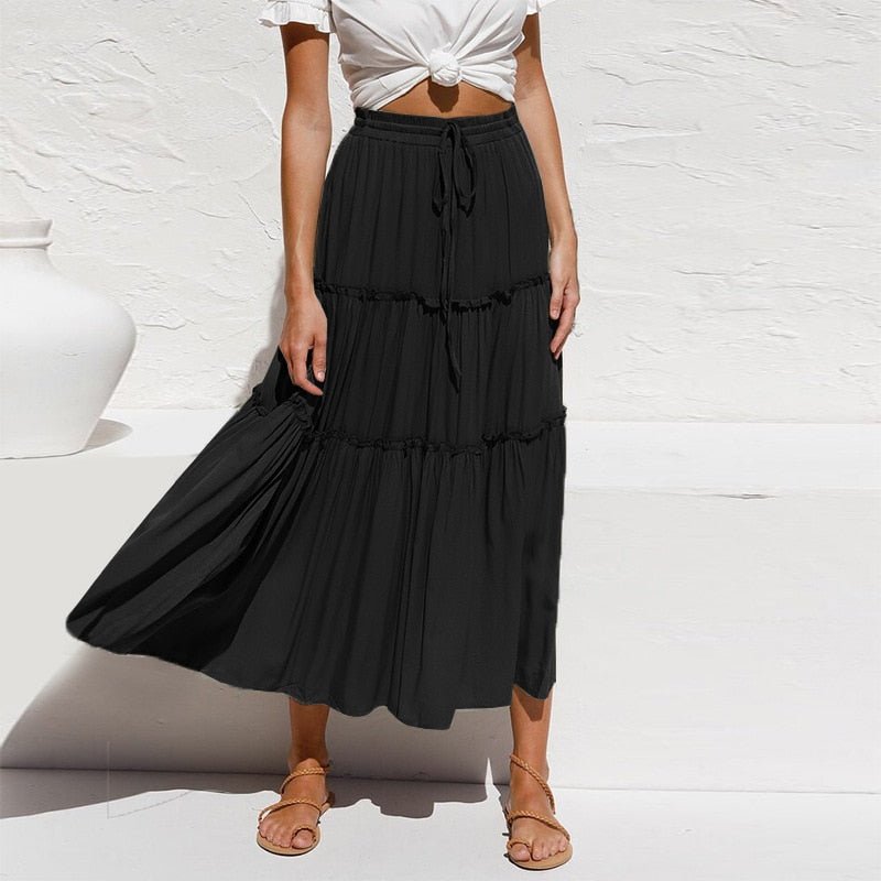 Women's Vintage Festival Styled Boho Summer Skirt | 3 Colours | S-XL