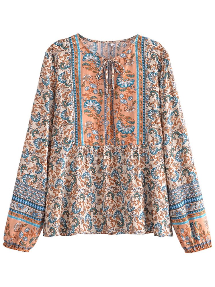 Women's Hippie & Bohemian Styled Loose Bouse | S-L | Two Colours
