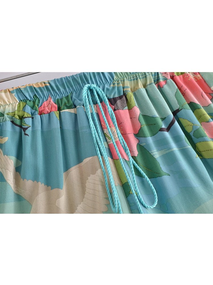 Crane Styled Bohemian Happy Shorts | Elastic Waist | S-L