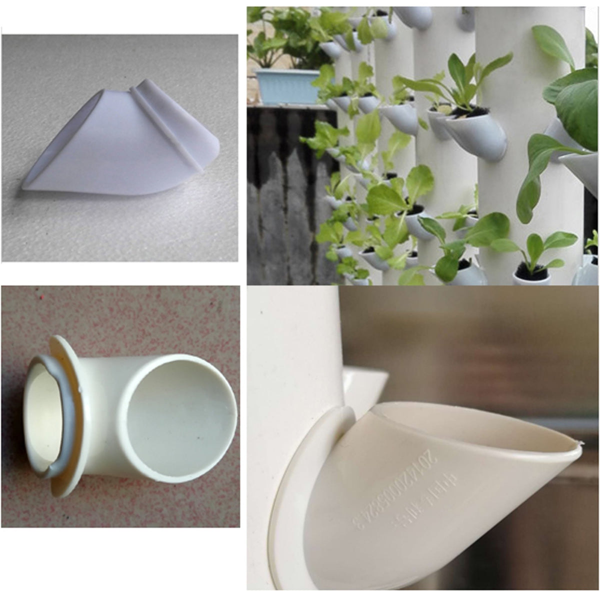 Hydroponic Vertical Garden PVC Insert Pots | 30PCS + Drill Bit