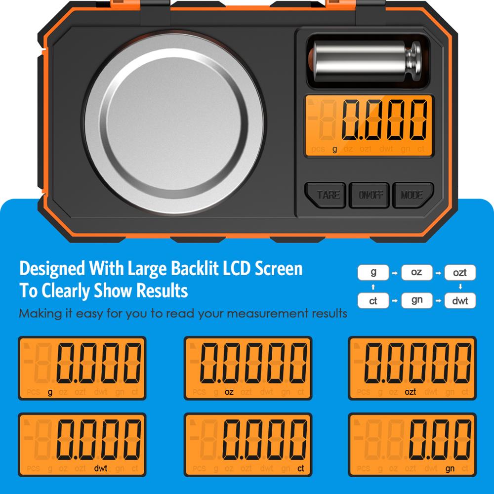 0.001g - 20g Portable Digital Pocket Scale With Calibration Weight