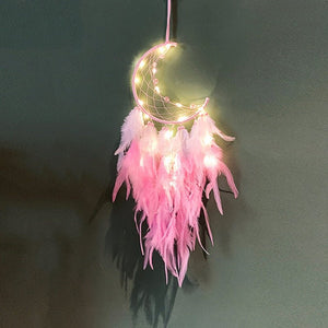 Boho Moon Dream Catchers | Various Colours | Fairy Light Options Available