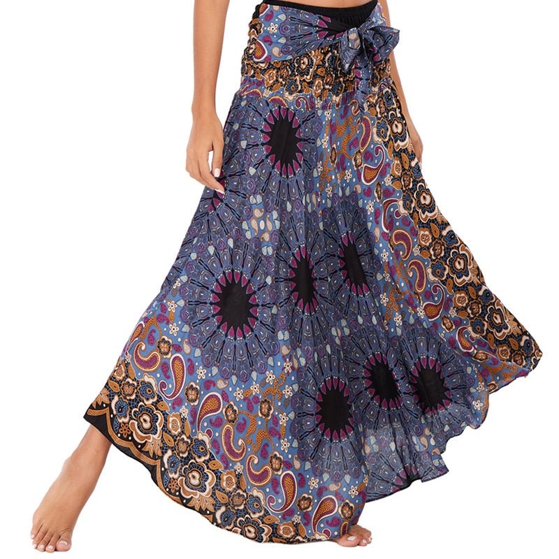 Women's Flower Child Versatile Bohemian Skirt Dress | Dual Purpose | Free Size