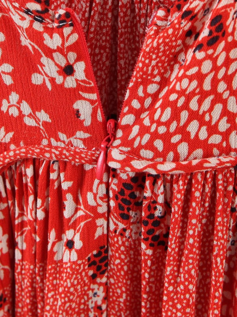 Women's Hippie Boho Summer Dress | S-L | Red, Yellow, Blue