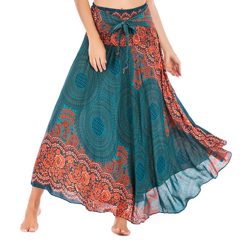 Women's Versatile Bohemian Forrest Dancer Skirt Dress | Dual Purpose | Free Size