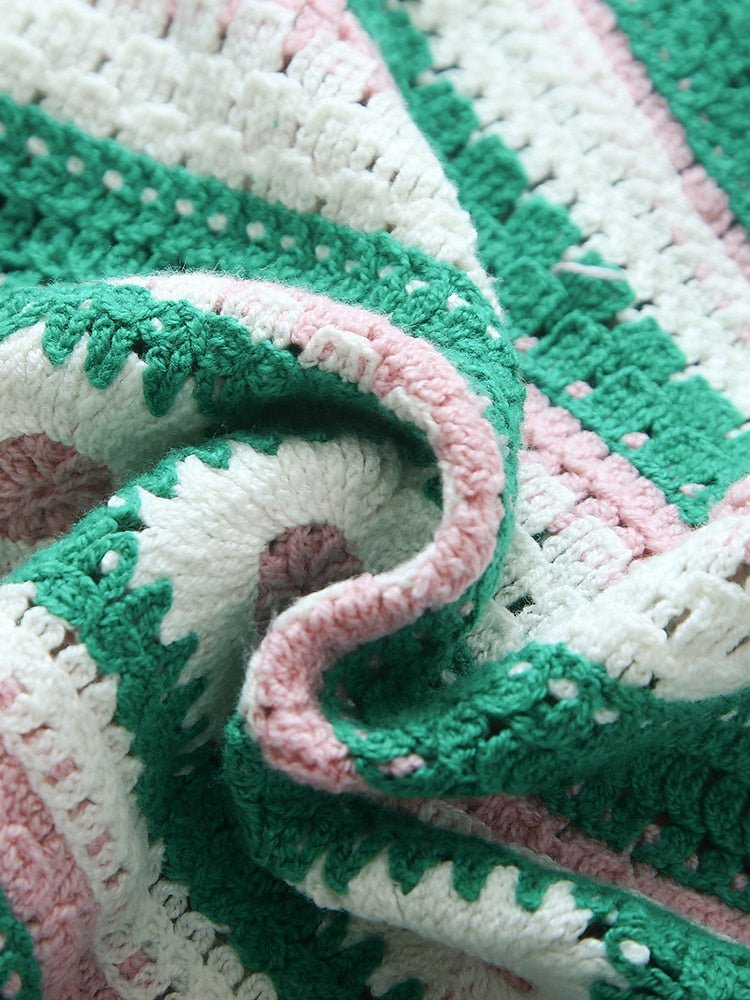 Bohemian Beach Crop Top | Knitted Cotton | Various Colours | Free Size