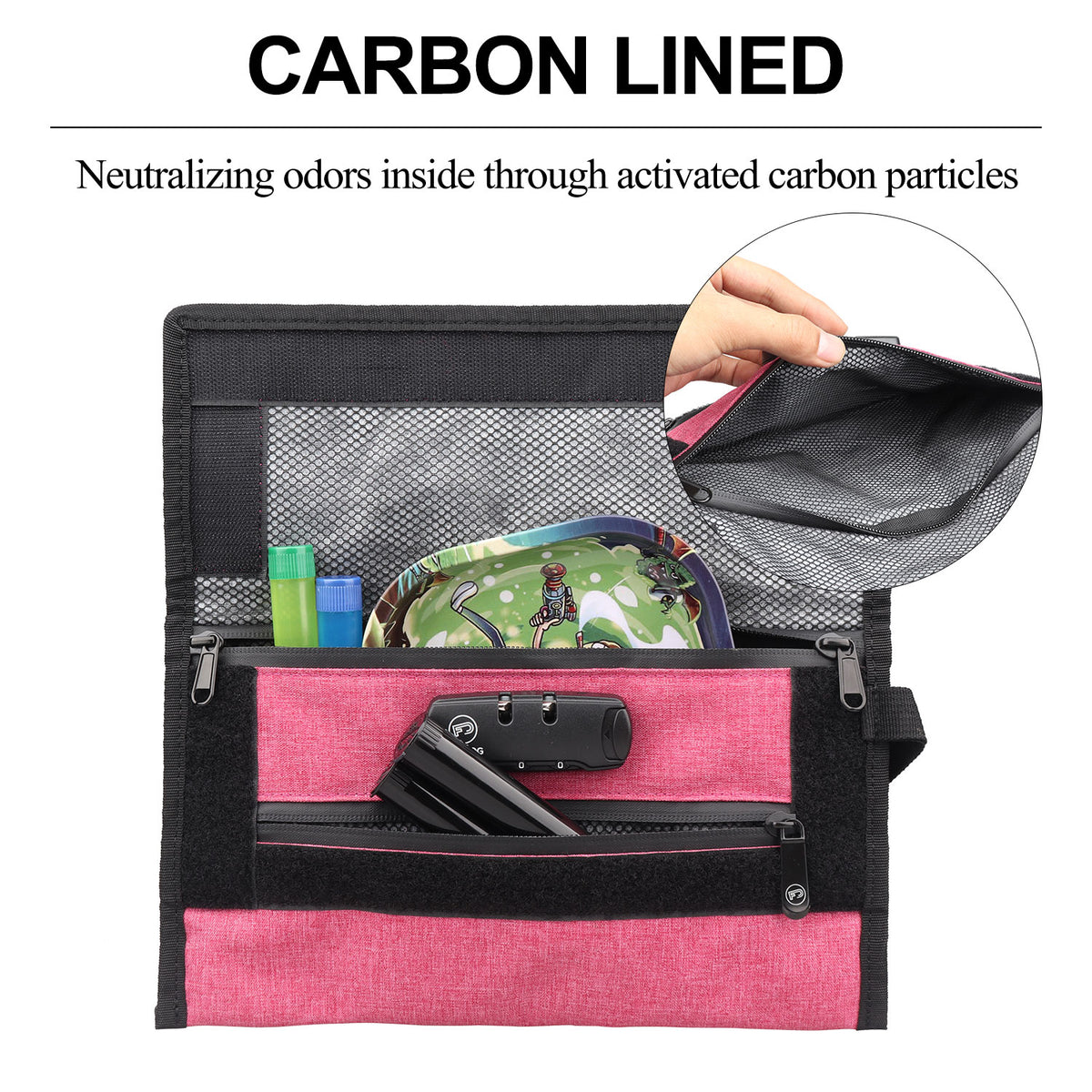 Smell Proof Tobacco Pouch With | Various Colours