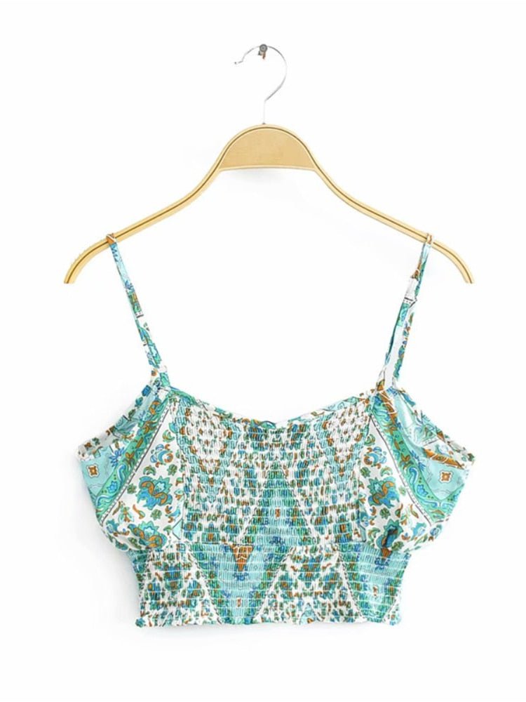 Cool Women's Boho Styled Clothing Set | Pants + Sleeveless Top | S-M