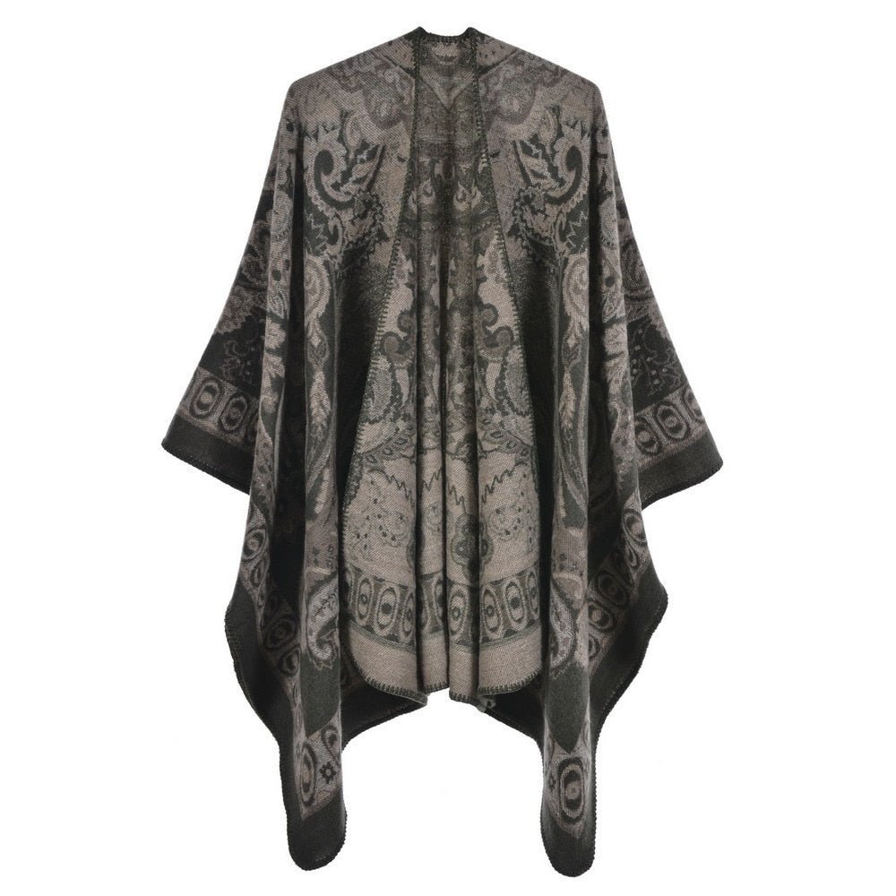 Tribal Styled Knitted Women's Poncho | Various Colours | Free Size