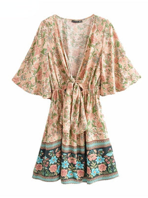 Beautiful Summer Bohemian Mini Dress | S-L