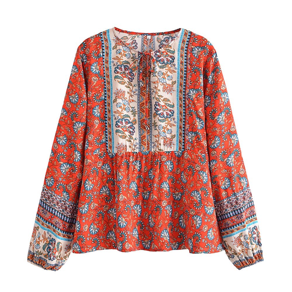 Women's Hippie & Bohemian Styled Loose Bouse | S-L | Two Colours